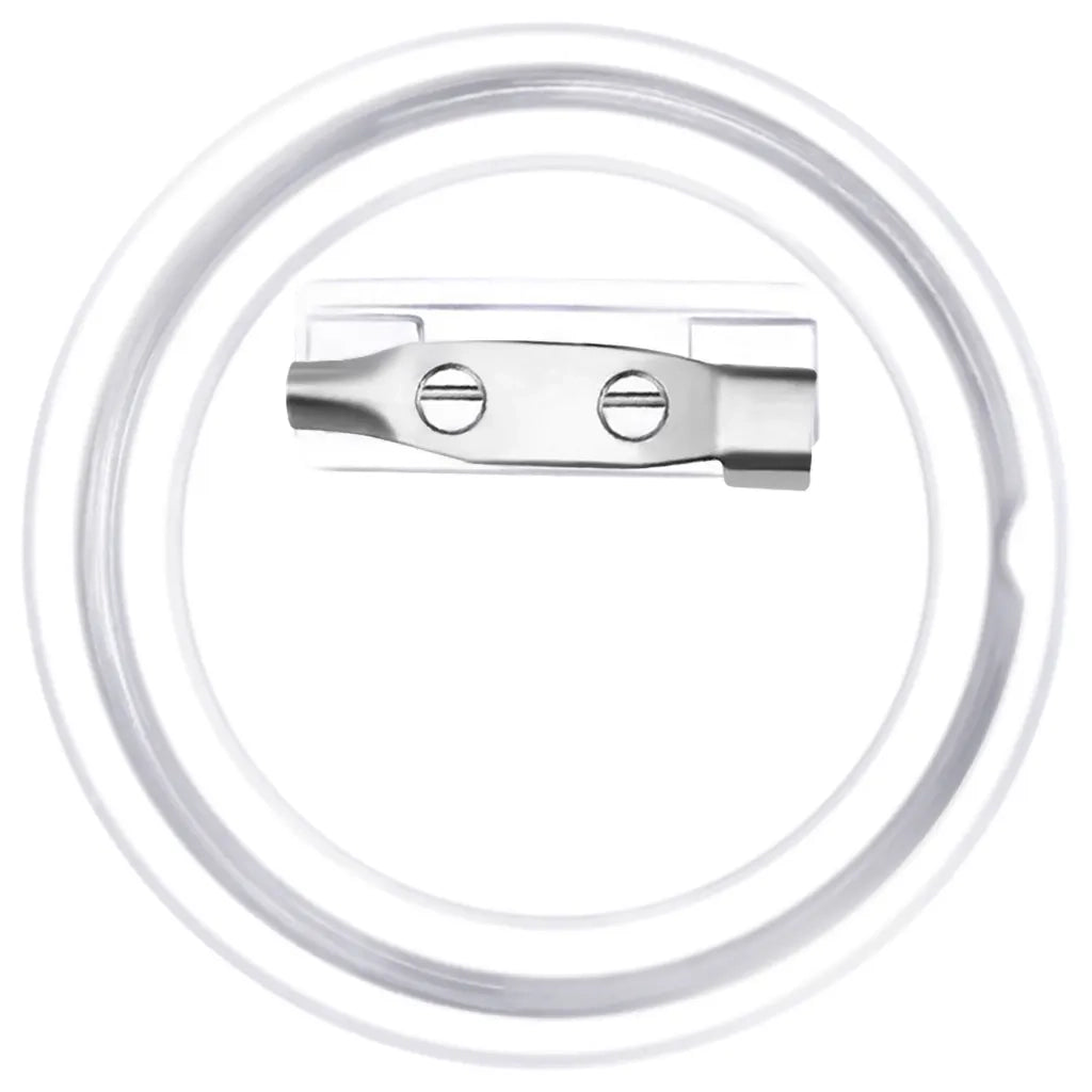 Bottoni per Badge con Spilla 100 Set in Acrilico 37 mm CFW1646376
