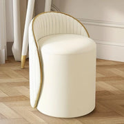 Sedia con schienale rotante 360° in pelle e struttura in legno