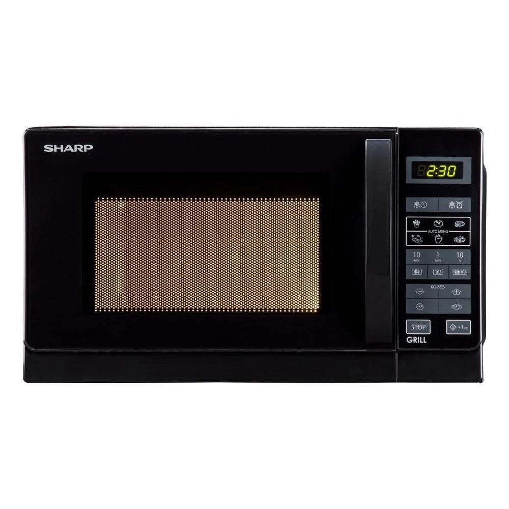 Forno A Microonde Sharp R642BKW 800 W 20 Litri Touch (A25,7xL43,9xP35,8) Nero Grill Con Griglia Al Quarzo