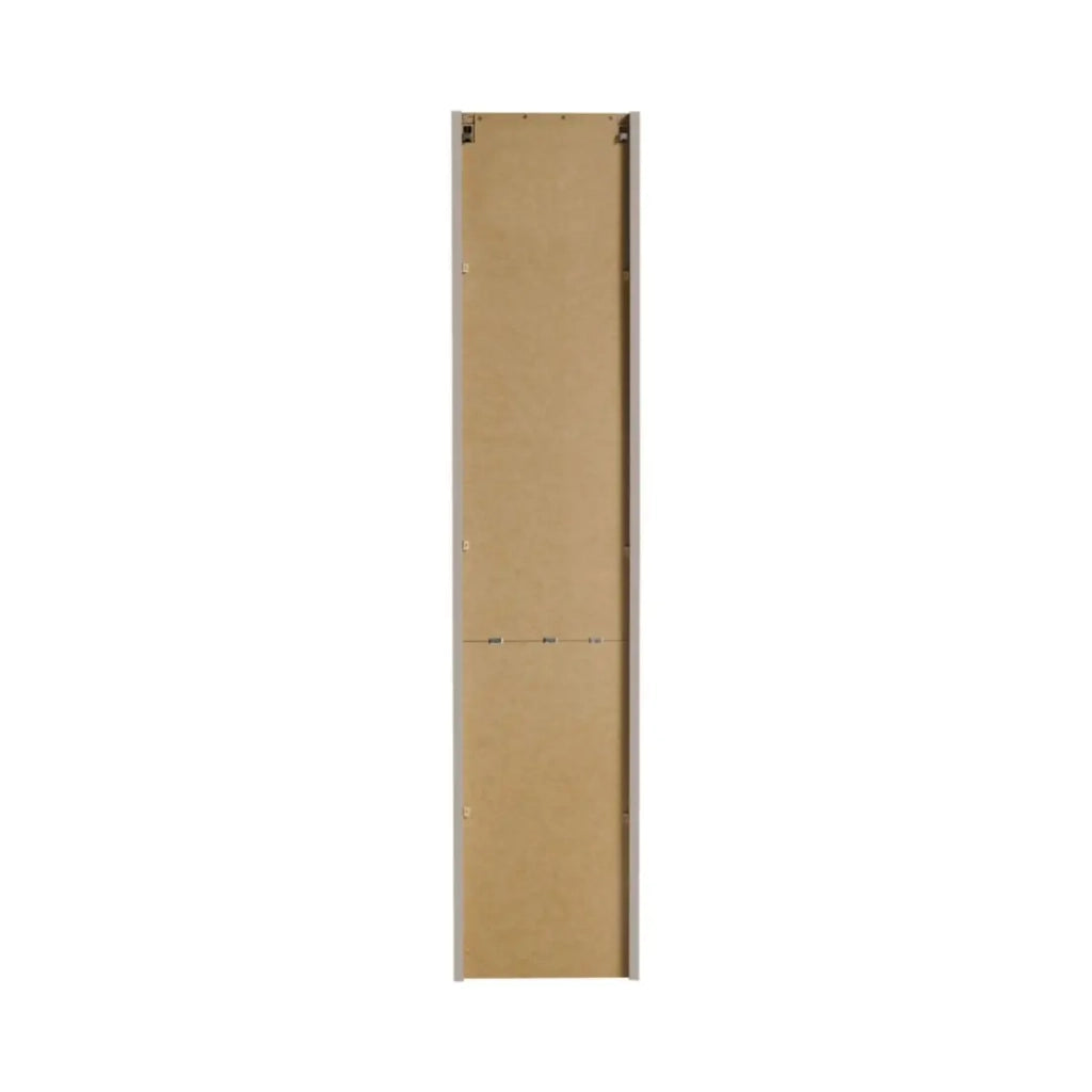 Colonna da bagno AOKI - 2 porte - Finitura beige cachemire con motivi a spina di pesce - L30 × P25 × H140 cm - Da appendere