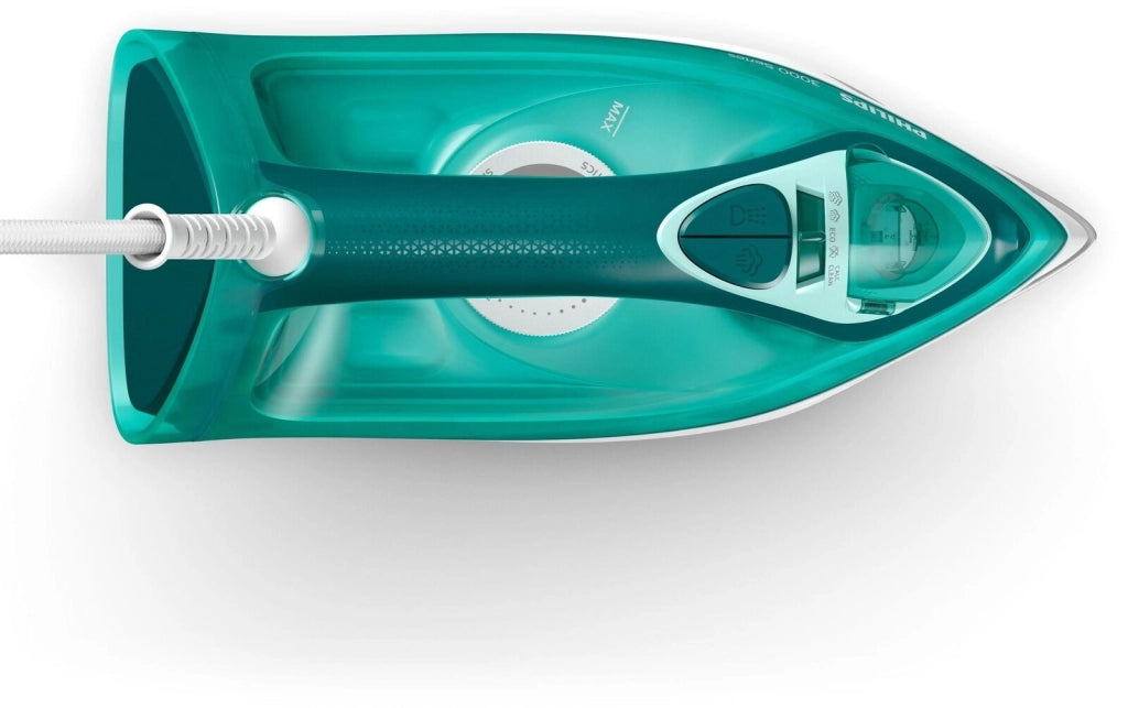 Philips DST3030-70 Serie 3000 Ferro a vapore 2400W piastra ceramica colpo vapore 180 g-min serbatoio 300 ml colore Turchese