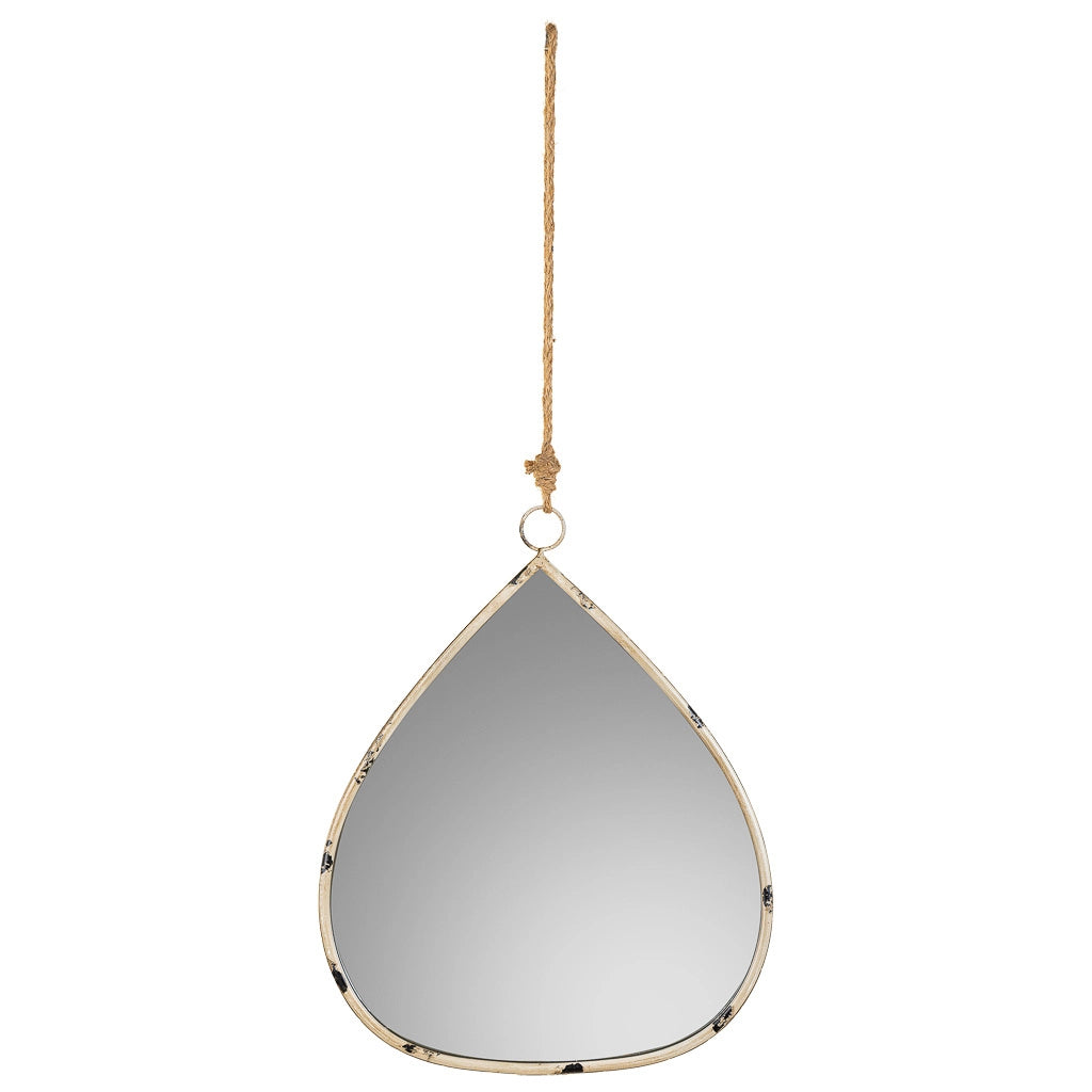 Specchio da parete in metallo dorato 34x3x41,5h