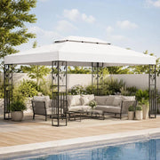 Pavilion With Double Roof 3x4 M White