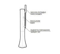 Mini Doccia Solare da Giardino Lavapiedi Miscelatore e Doccetta Mobile Arkema Happy Go Cherry