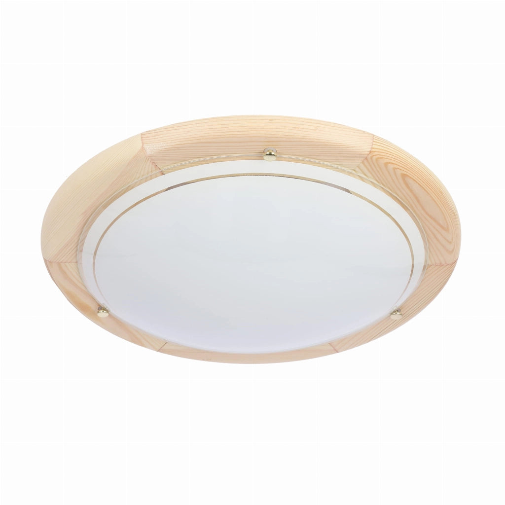 Plafoniera Candellux Standard legno naturale 38cm 2xE27