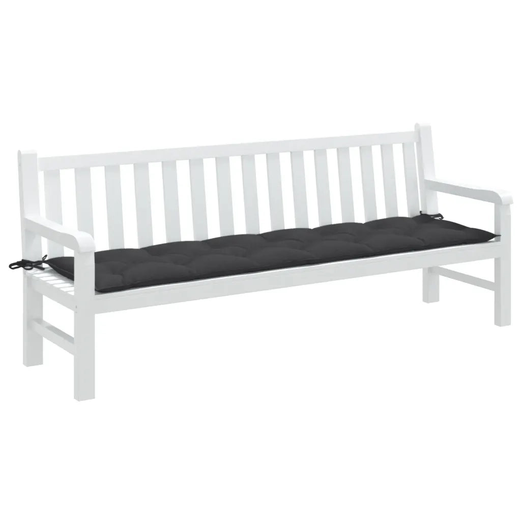 Cuscino Panca Giardino-Cuscini per panchina da esterno Antracite M¨¦lange 100x50x7cm Tessuto 485022