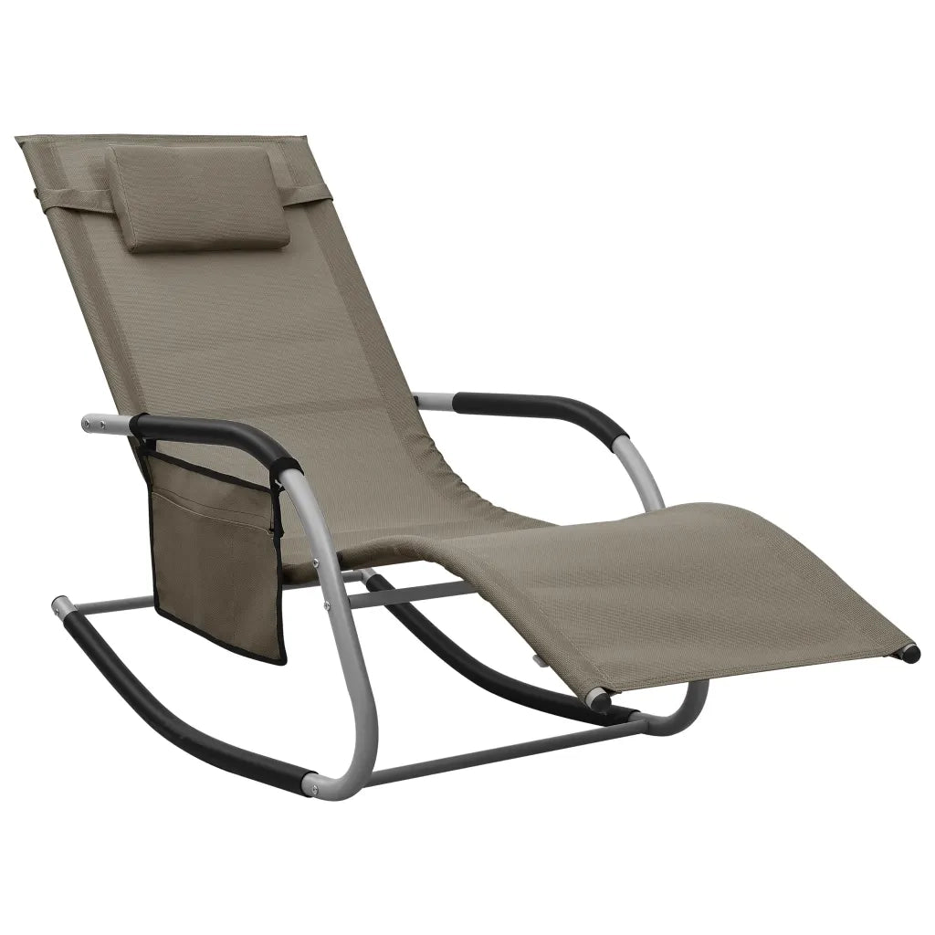 Lettini Prendisole 2 pz in Textilene Grigio Talpa e Grigio 310511