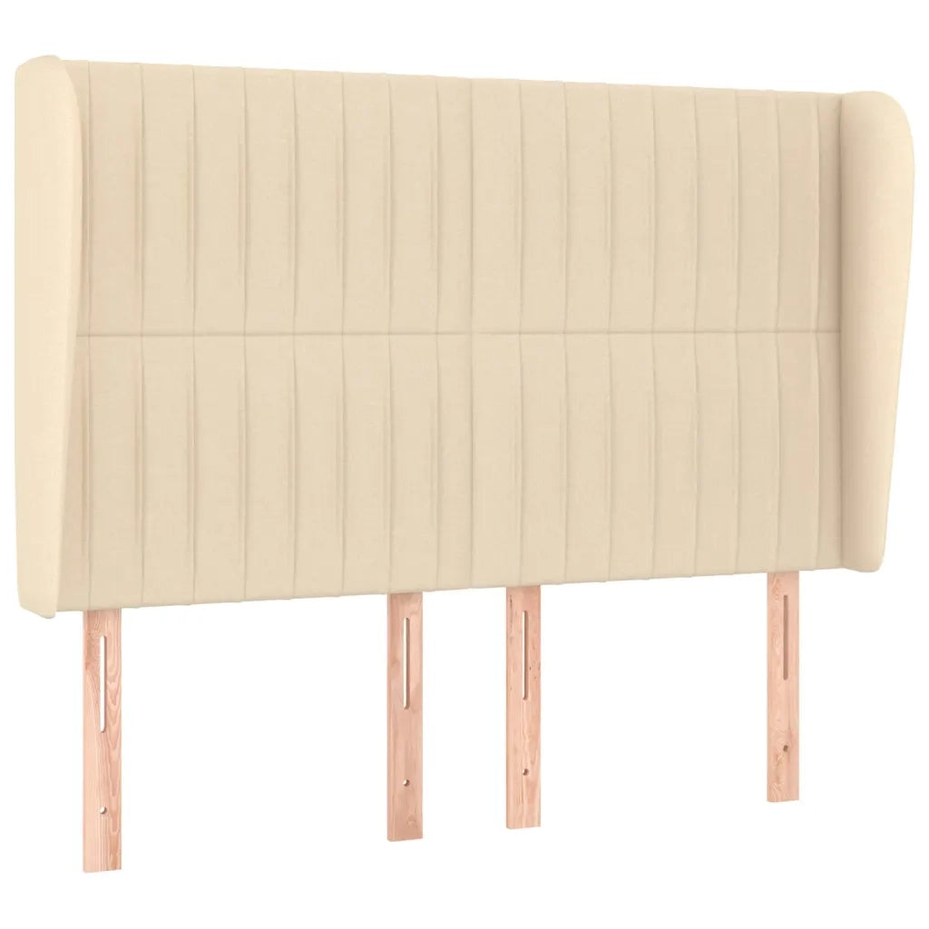 Giroletto a Molle con Materasso Crema 140x200 cm in Tessuto