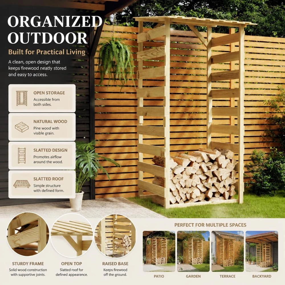 Pergola With Roof 100x90x200 Cm Impregnated Pine Wood