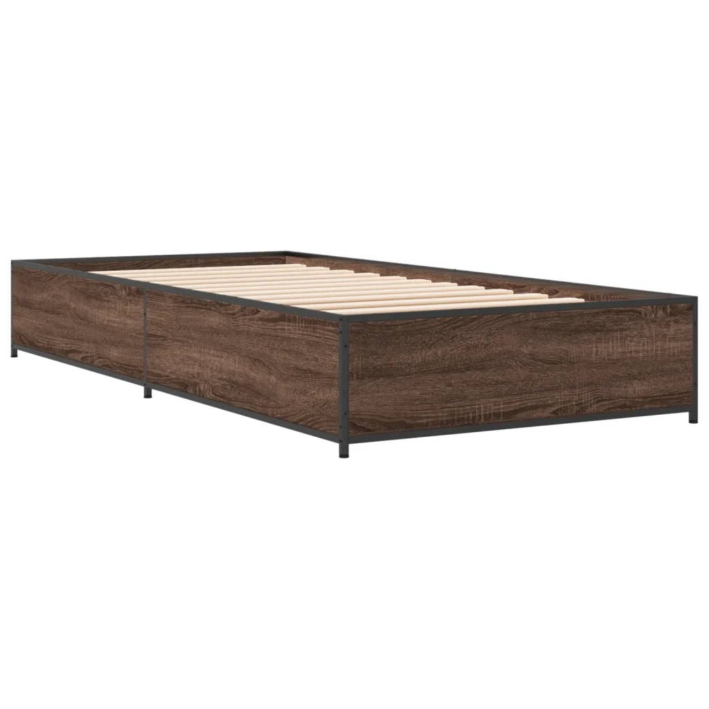 Giroletto Rovere Marrone 100x200 cm Legno Multistrato e Metallo