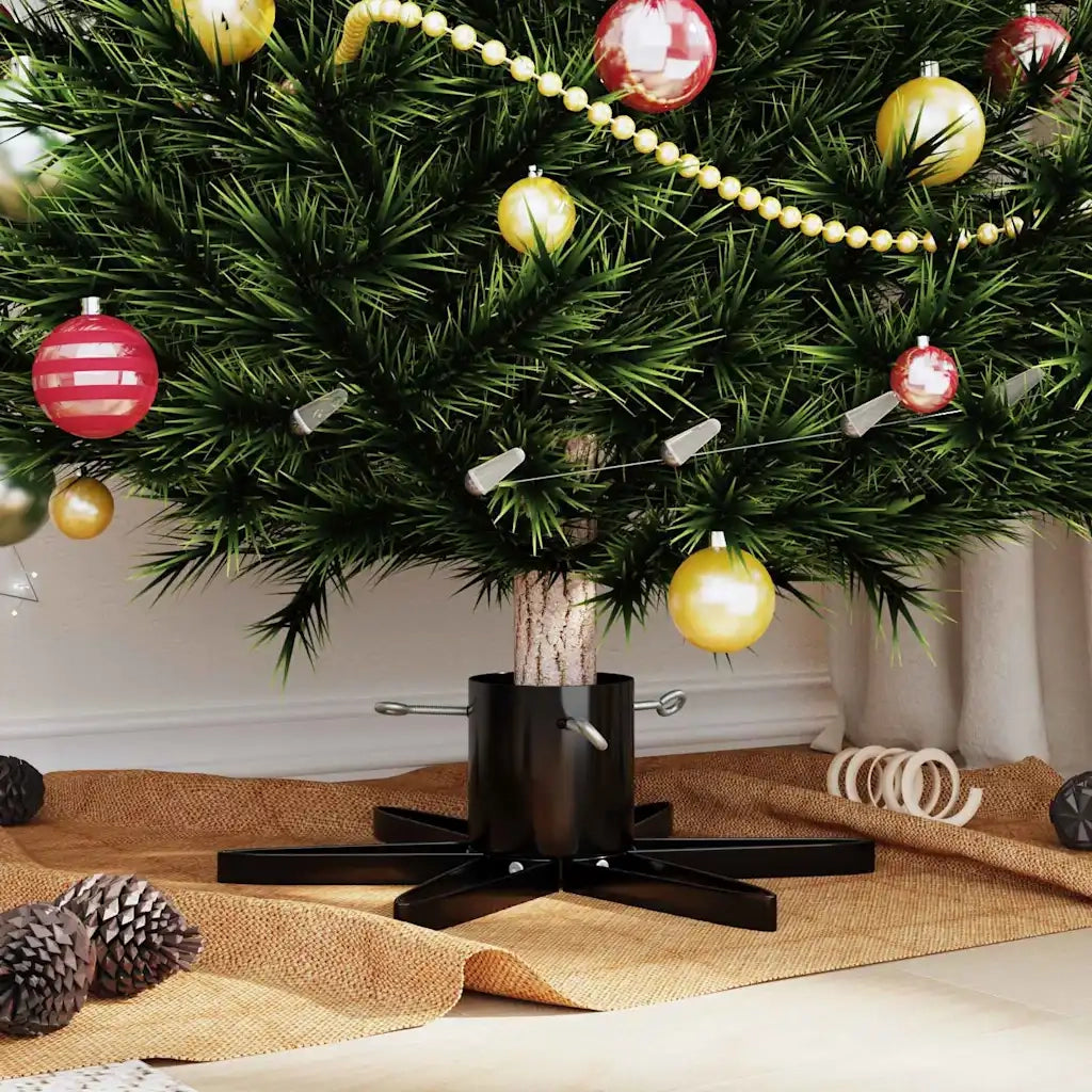 Supporto per Albero di Natale Nero 50 x 50 x 15,5 cm Acciaio 42019200