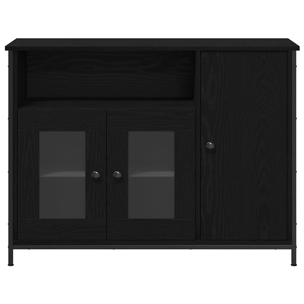 Credenza Rovere Nero 100 x 35 x 75 cm 869093