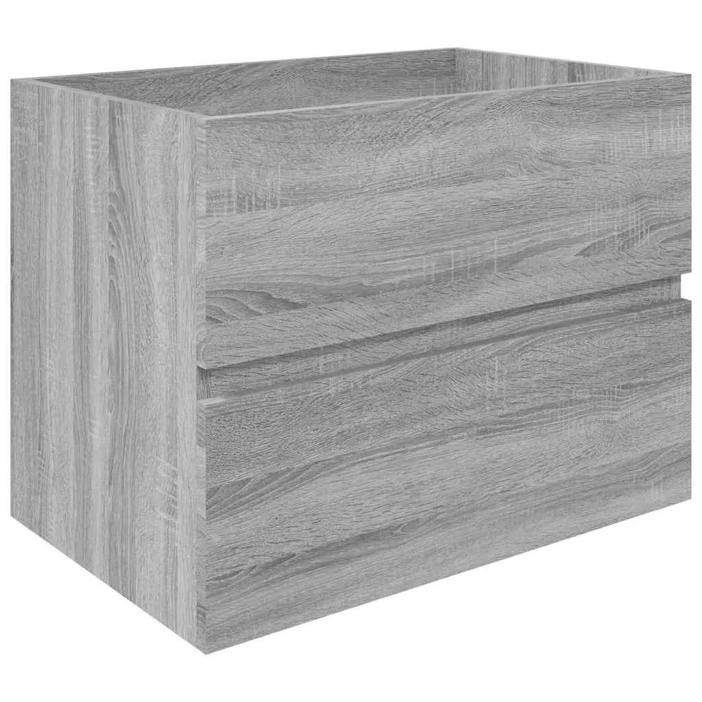 Mobile Lavabo-Armadietto da bagno Grigio Sonoma 60x38,5x45 cm in Legno Multistrato