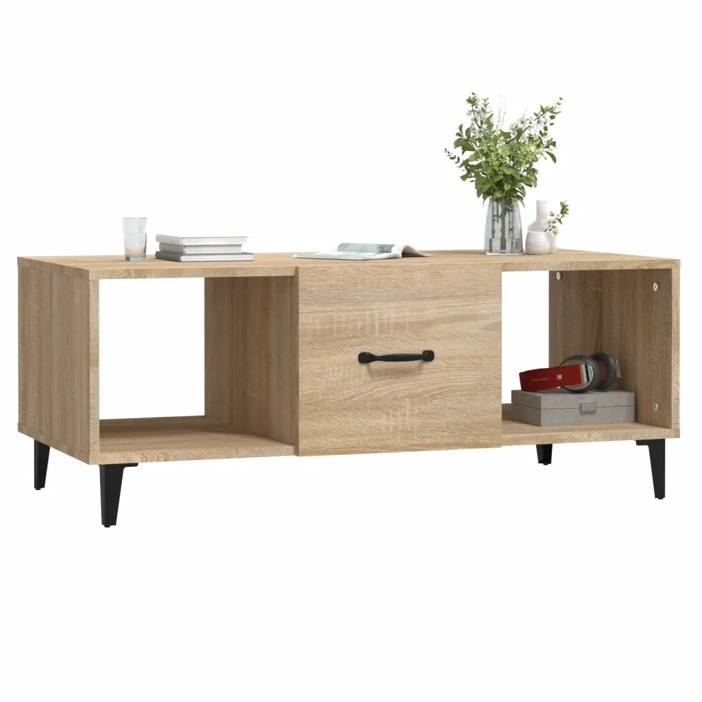 Tavolino da Salotto Rovere Sonoma 102x50x40cm Legno Multistrato cod mxl 26002