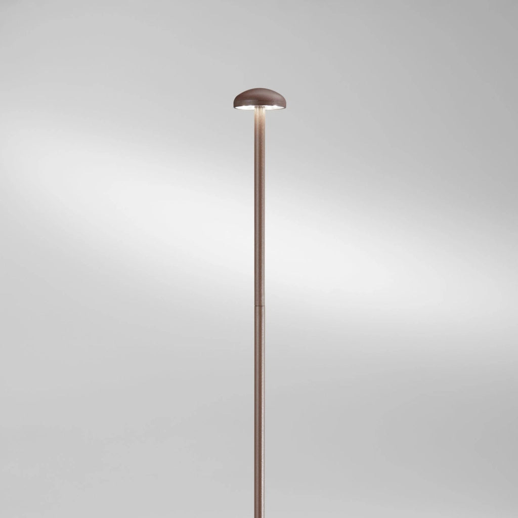 PALETTO DA GIARDINO LED DC24V PUCK BRONZO 3W 360LM 3000K IP65 4,2X60CM INCLUSI CAVI 300CM
