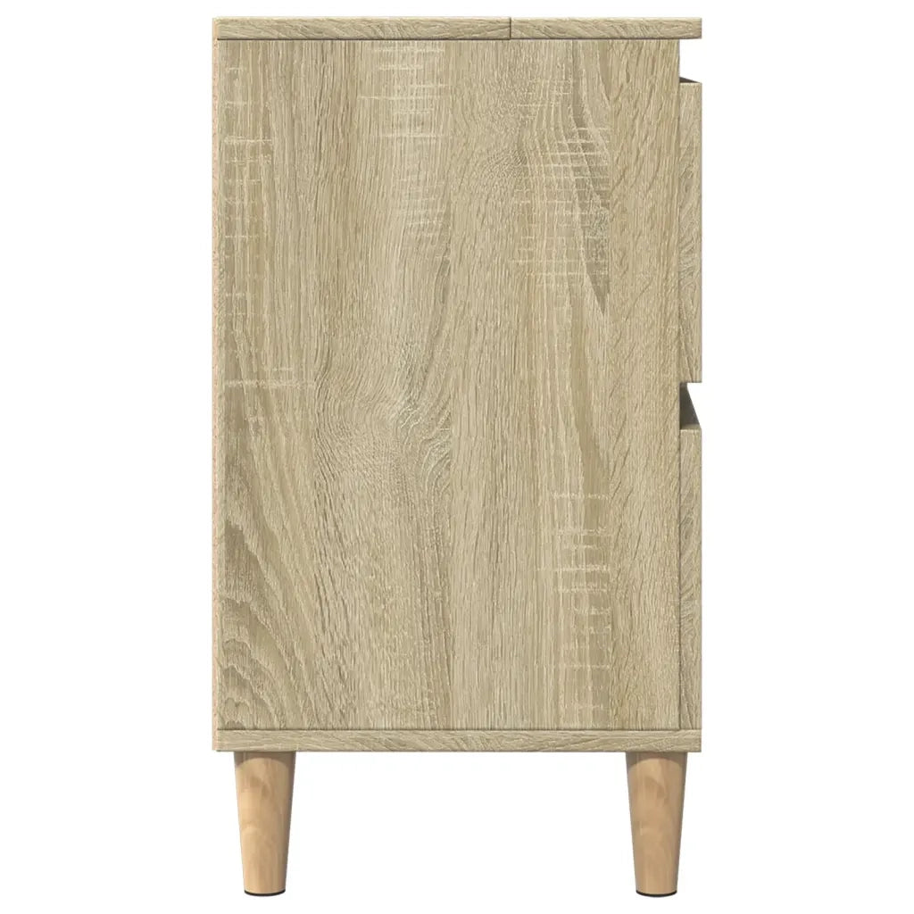 Mobile Lavabo Rovere Sonoma 80x33x60 cm in Legno Multistrato