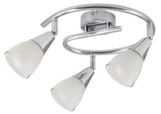 Spot da soffitto Rabalux Nicolette cromo/bianco 3xE14