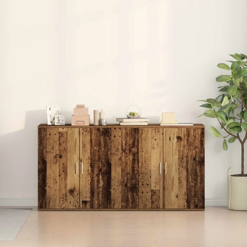 Credenza 2 pcs Legno vecchio 79 x 38 x 80 cm Legno multistrato 3334308