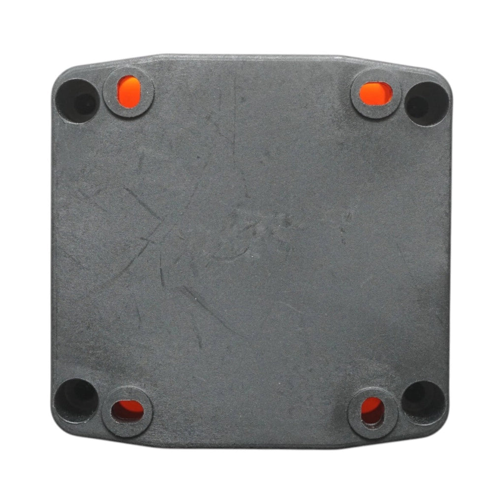 Scatola di comando a 1 pulsante, gialla, con protezione 78x78x54mm IP68 Breckner Germany