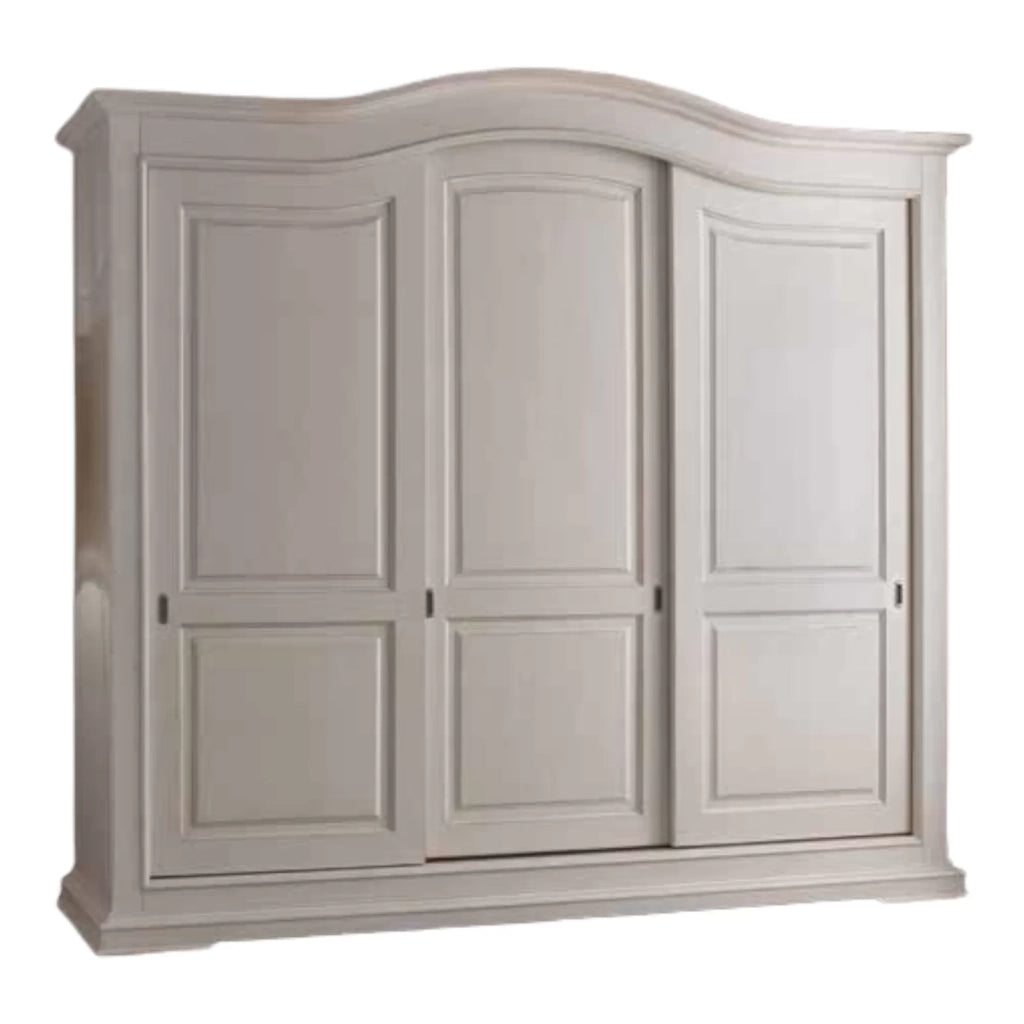 Armadio classico legno bianco 3 porte scorrevoli  294x68x265 - Mobili 2G