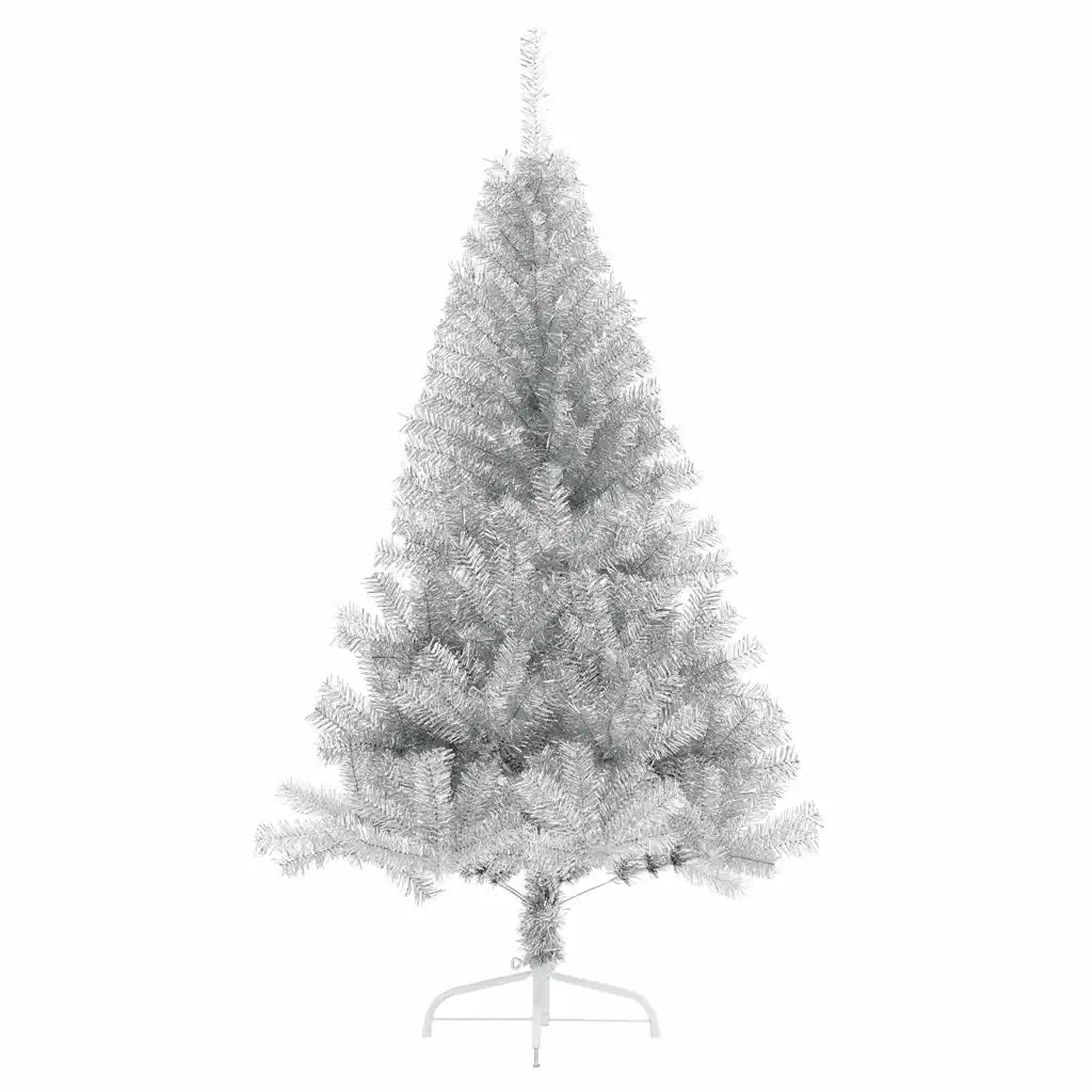 Albero di Natale artificiale con luci integrate Argento 120 cm 3397185