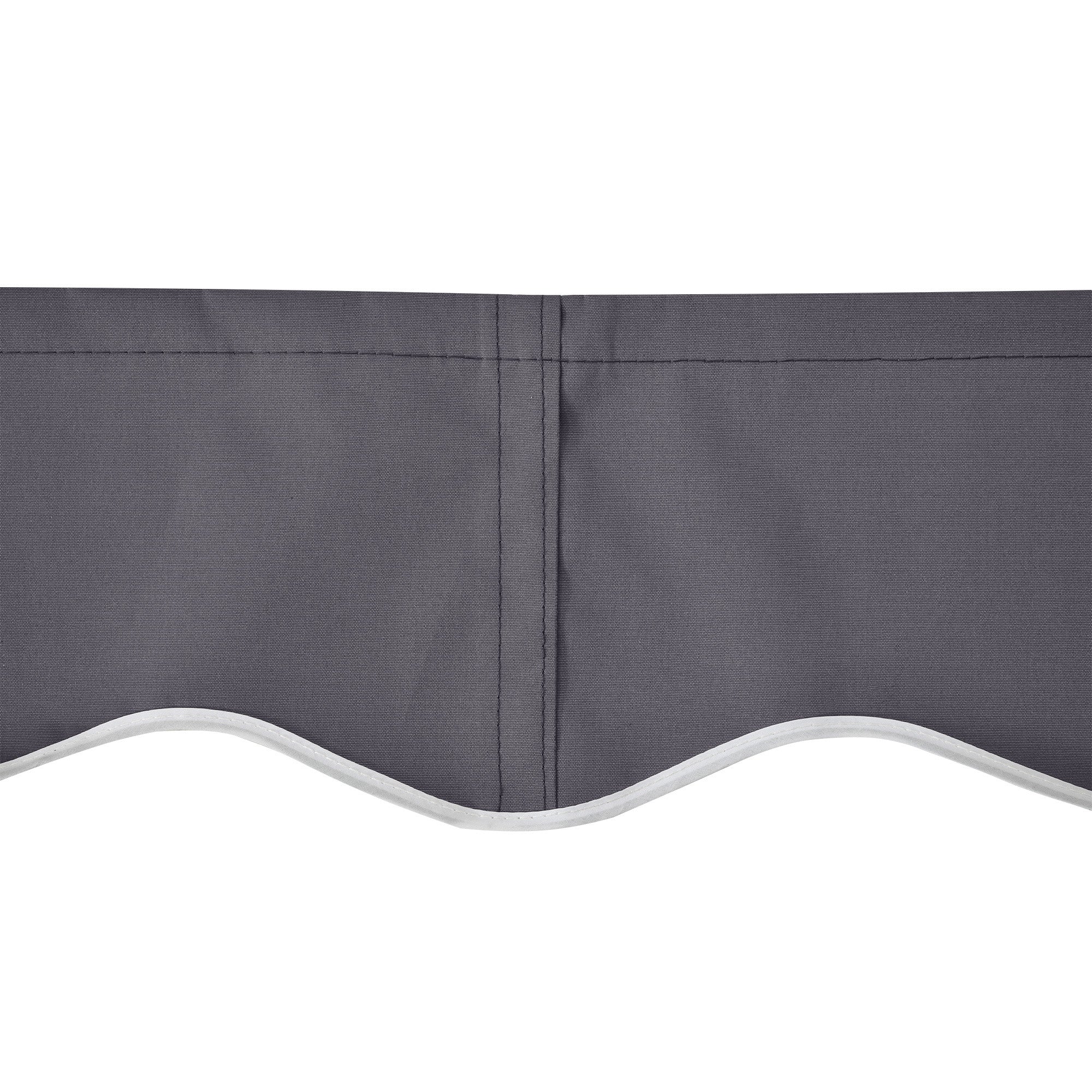 Telo di Ricambio per Tenda a Bracci Retrattile 347x290 cm  in Poliestere Anti UV Grigio