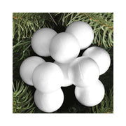 Trade Shop - 50 Palline Di Polistirolo Confezione Palla Natalizia 6cm Decorazioni Natalizie -