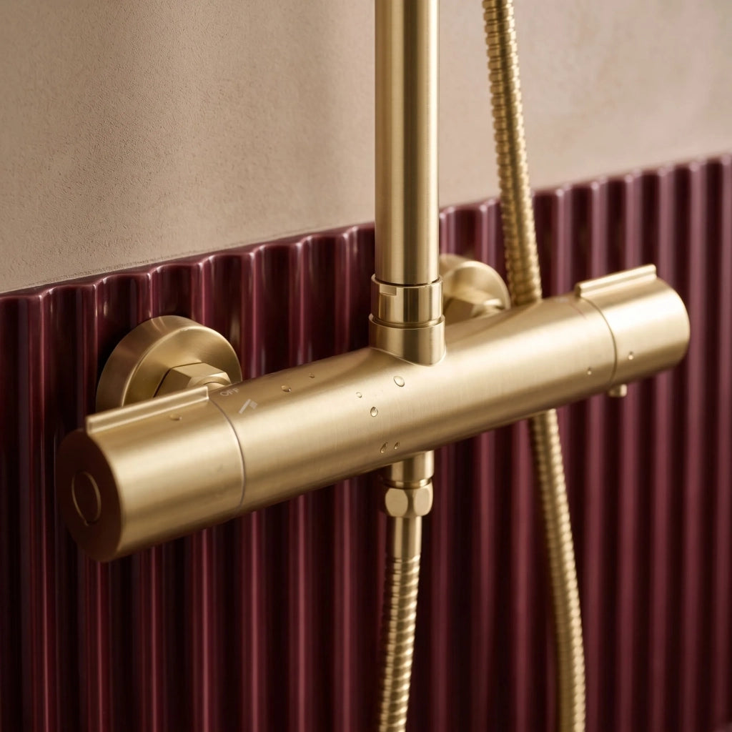 Set Doccia Rea Avanti Brush Gold