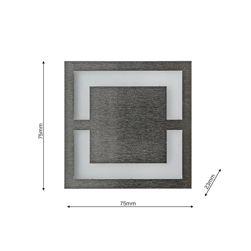 Segnapasso LED incasso quadrato QUADRO Eko-Light 0,6W 3000K