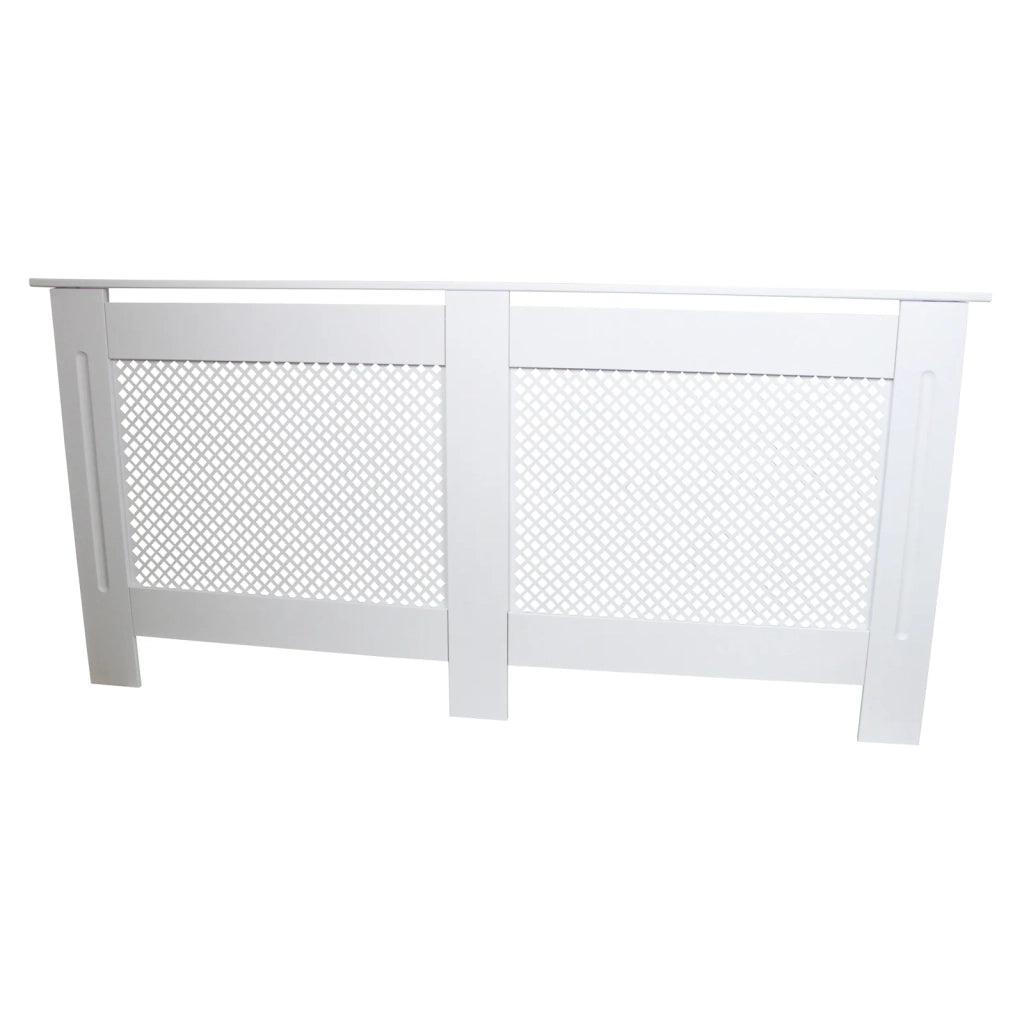 Copritermosifone Copertura Termosifoni e Caloriferi in MDF Bianco 1720mm