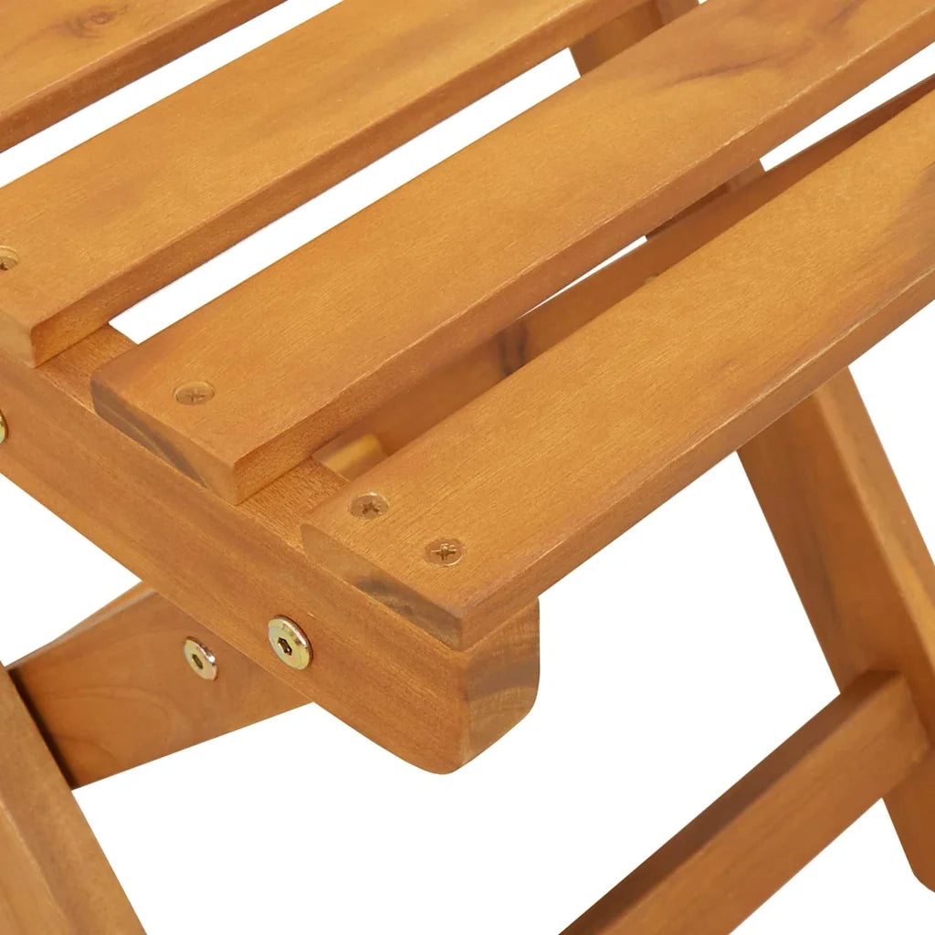 Sedie Bistro da Giardino 2 pcs Legno di Acacia Massello 4105495