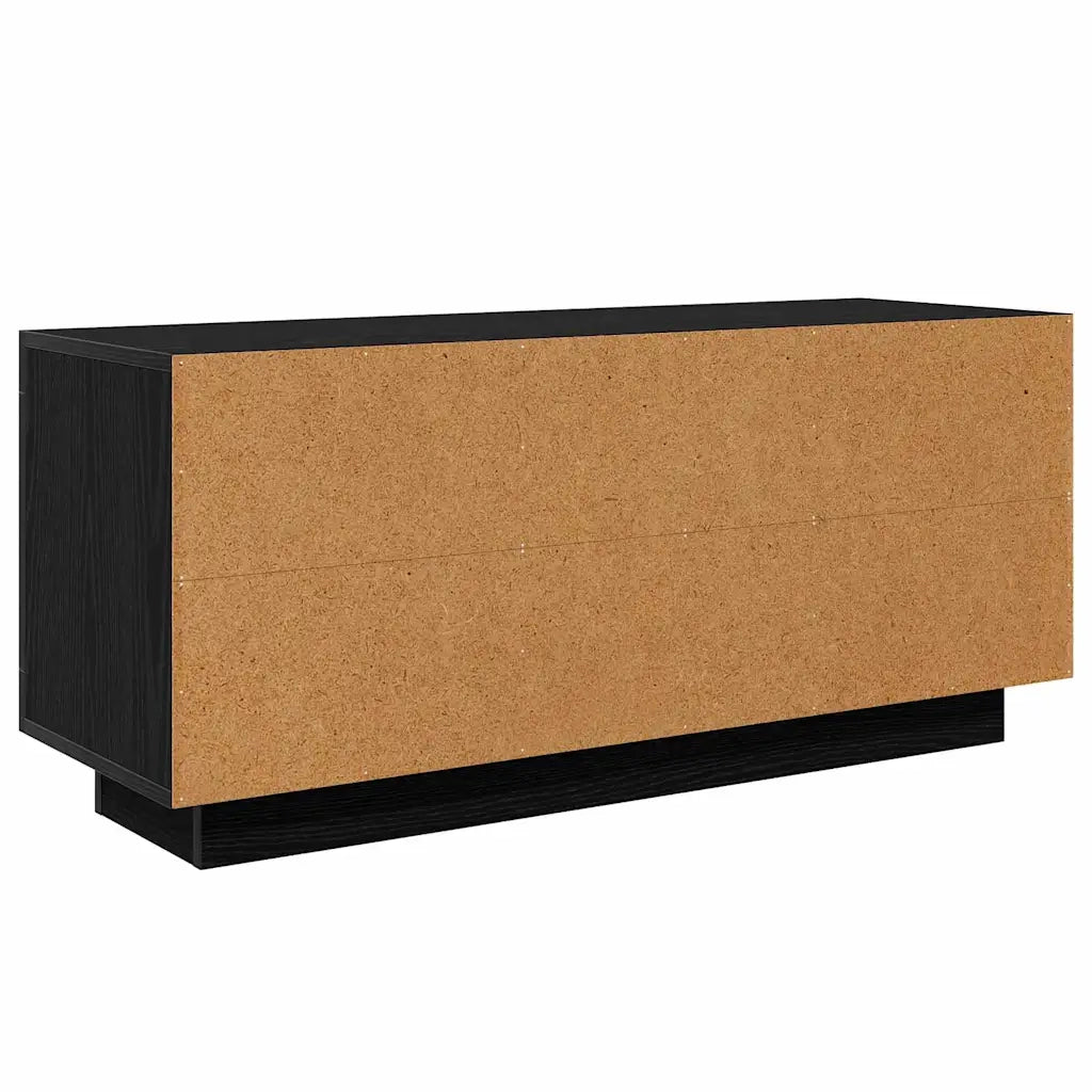 Mobile TV Rovere Nero 102 x 35 x 45 cm Legno multistrato 880533