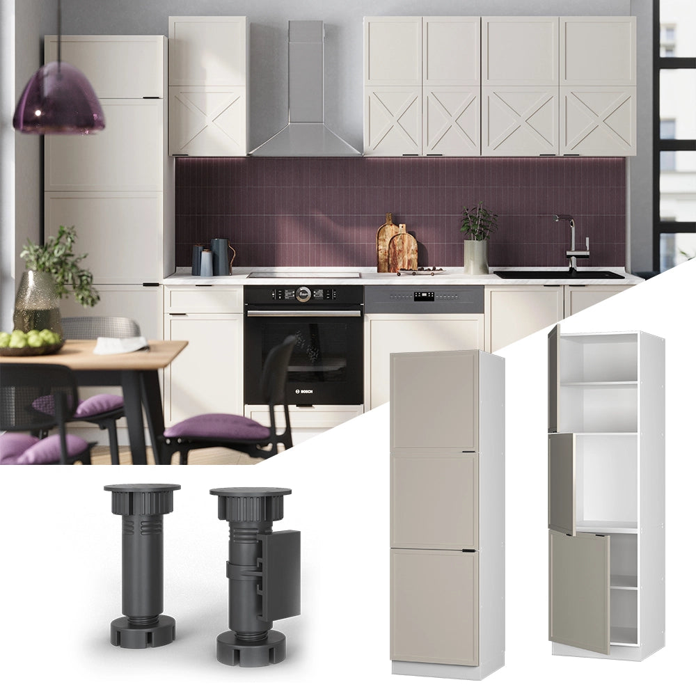 Vicco Mobile per forno da incasso GrigioBeige 60 cm