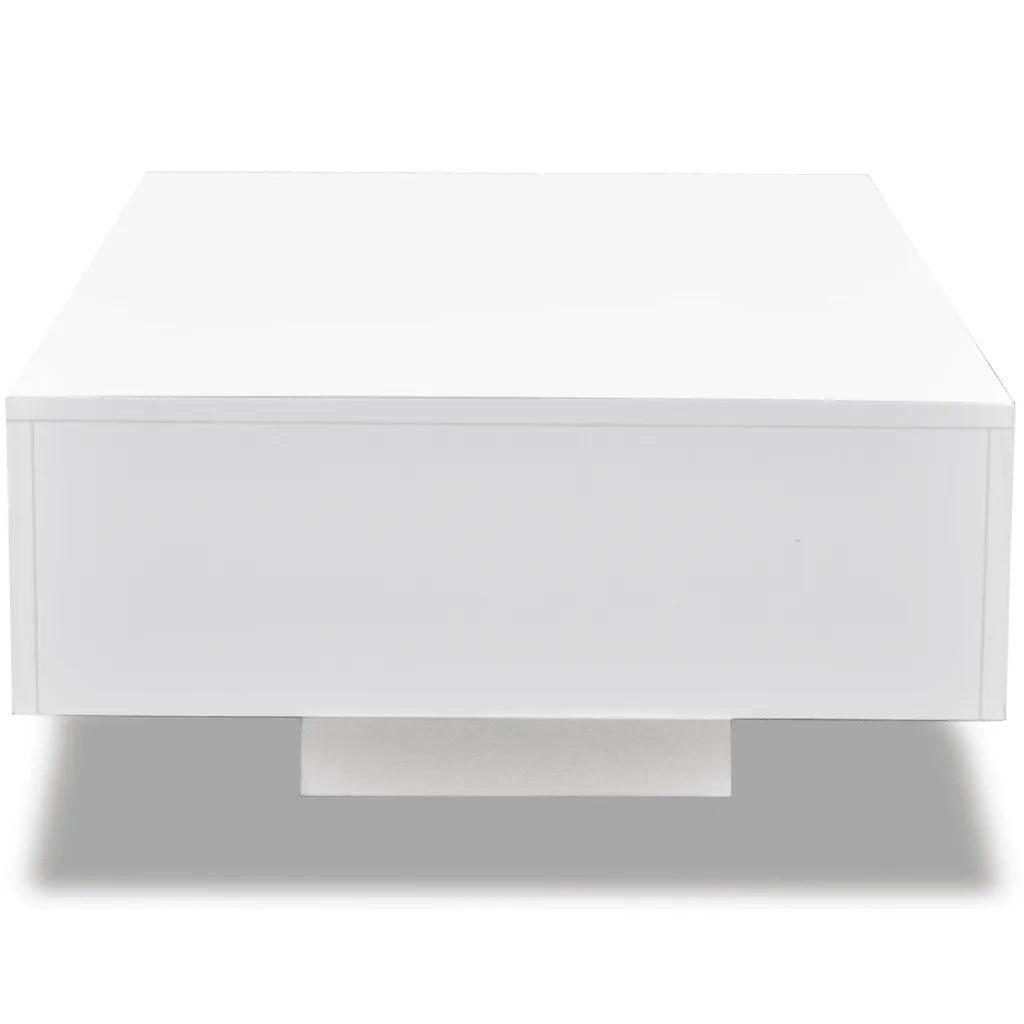Tavolino da Salotto Bianco Lucido 244022