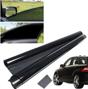 Schermo di Privacy Auto Tint Film - 50 x 300 cm Verdusterizzante Film per Finestre Campeggio - con Protezione UV - Isolante Termico per Auto - Film per Finestre Zonante Nero (VLT 50%)