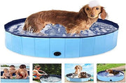 Bagno per cani - Bagno per cani pieghevole per bambini - Lavabo per animali domestici antiscivolo in PVC - Ambientalmente amichevole - Resistentente all'usura - 80 × 20 cm - Bagno per cani blu