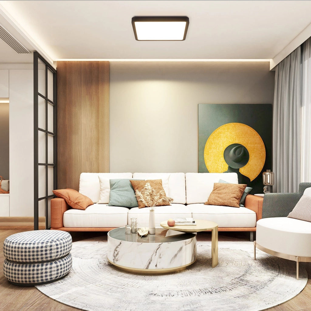 ZMH Lampada da soffitto LED piatta 23cm 18W IP20 bianco neutro per cucina camera letto corridoio