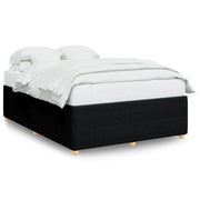 Letto matrimoniale | Letto per adulti | Giroletto senza Materasso Nero 140x200 cm in Tessuto