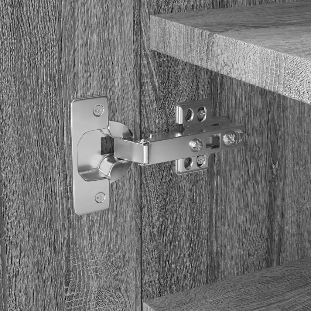 Scarpiera Grigio Sonoma 55x35x108 cm in Legno Multistrato 342669