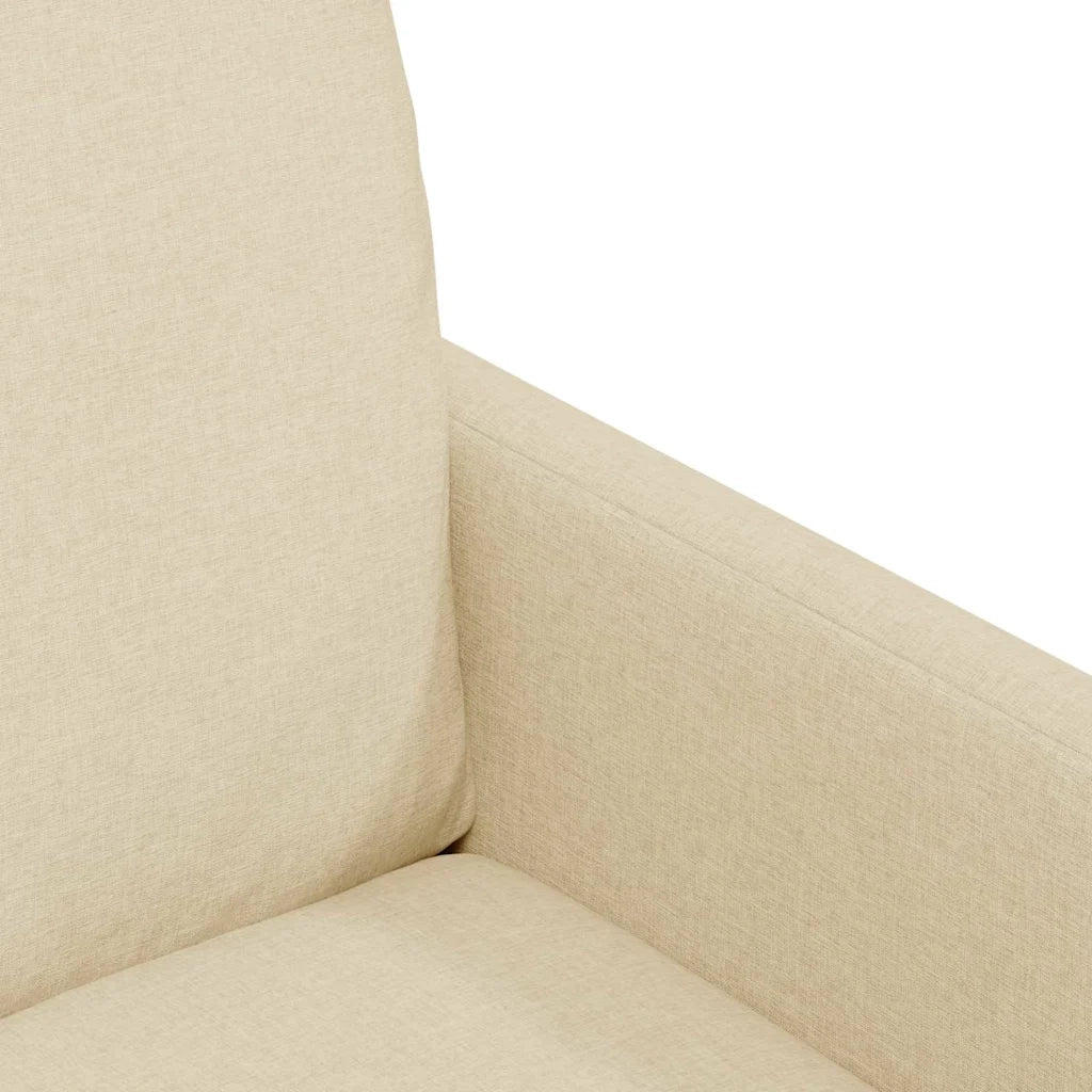 Sedie da pranzo 2 pcs Crema 57 x 67 x 98 cm Tessuto