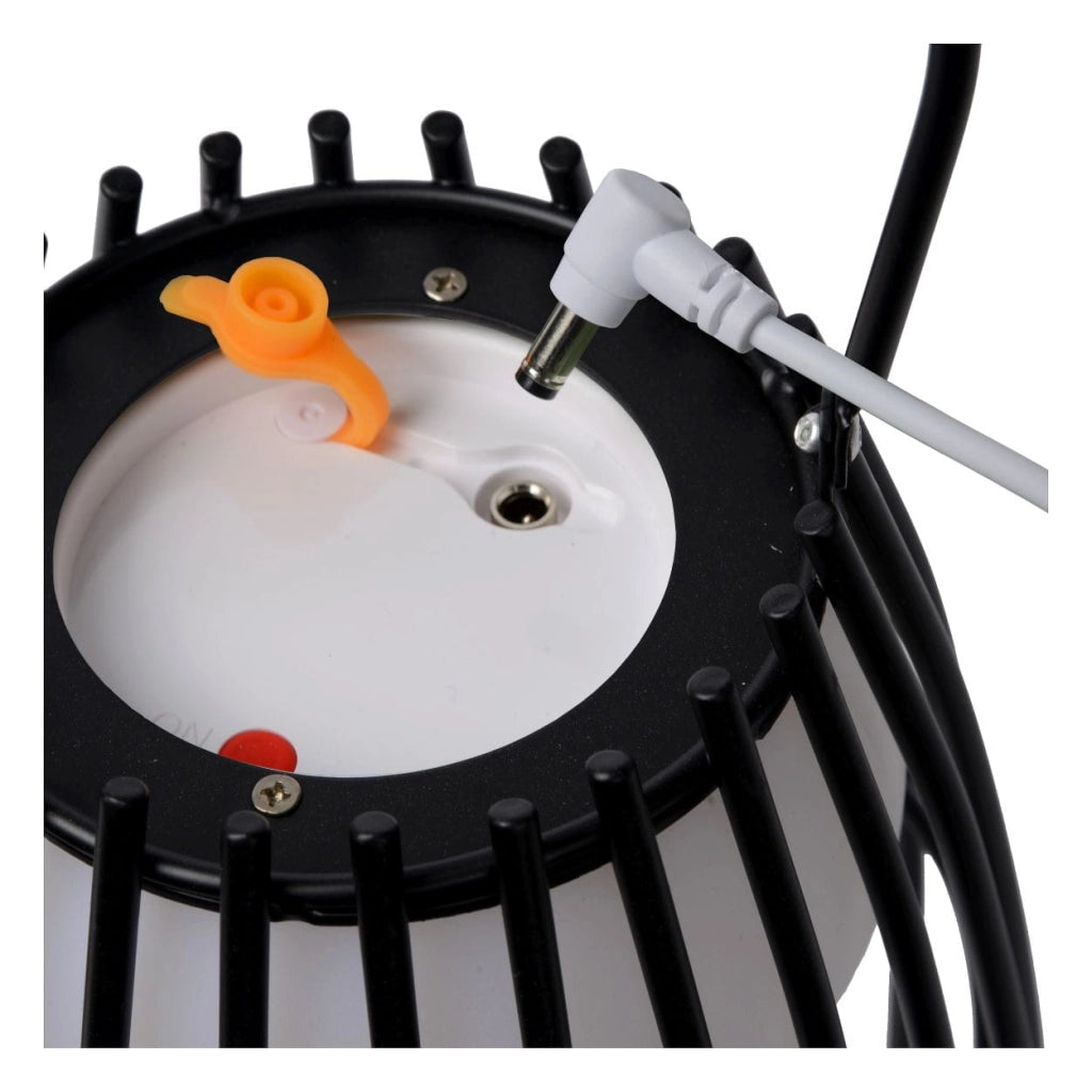 Lucide Fjara lampada da tavolo LED ricaricabile nera