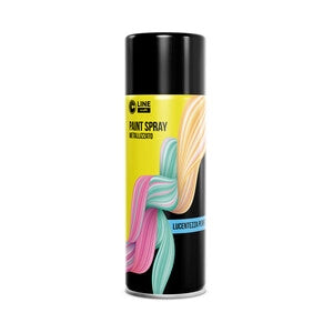 C PAINT SPRAY METALLIZZATO NERO 400ML- C LINE CRAFT- 6,0 pz