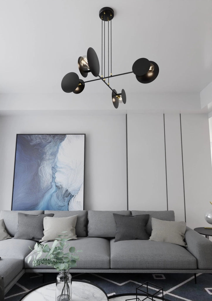 Lampadario Emibig IDEA 4 4xE27 Nero metallo Ø96 H100