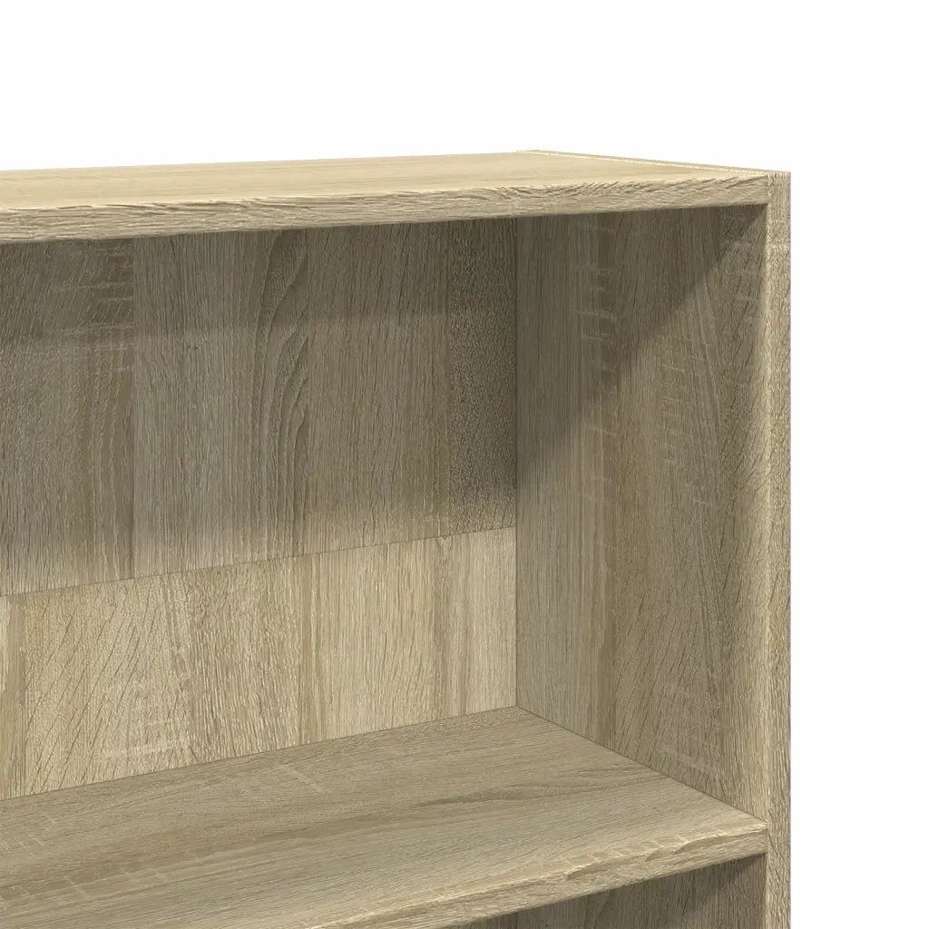 Libreria-Scaffale per Libri-Mobile di Stoccaggio Rovere Sonoma 80x24x143 cm in Legno Multistrato