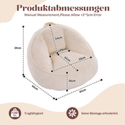 SEDUTA SACCO Ergonomica in corduroy Beige