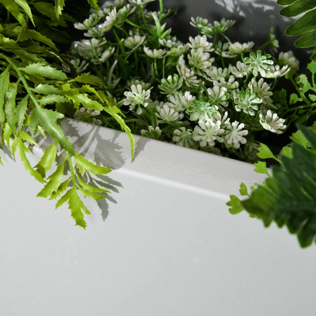 Vaso da Giardino in Acciaio ¨C Zephmum ¨C Grigio 91x22x22
