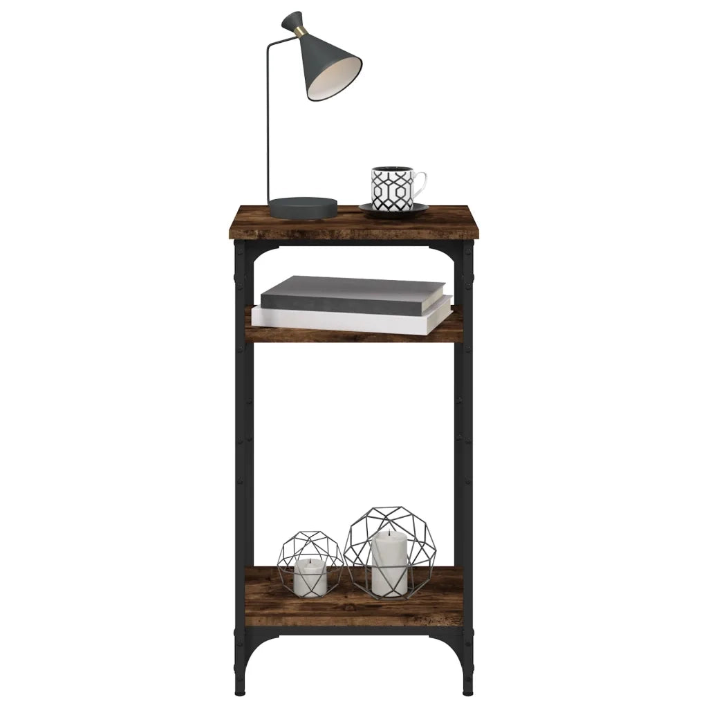 Tavolino Rovere Fumo 40x30x75 cm in Legno Multistrato 825799