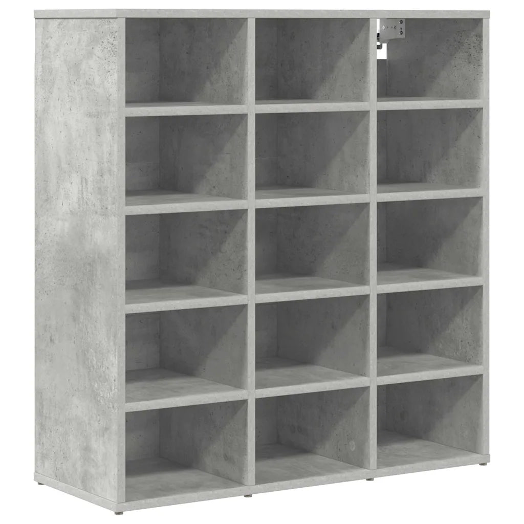 Mobile per scarpe-Scarpiera Grigio cemento 77,5 x 30 x 83,5 cm