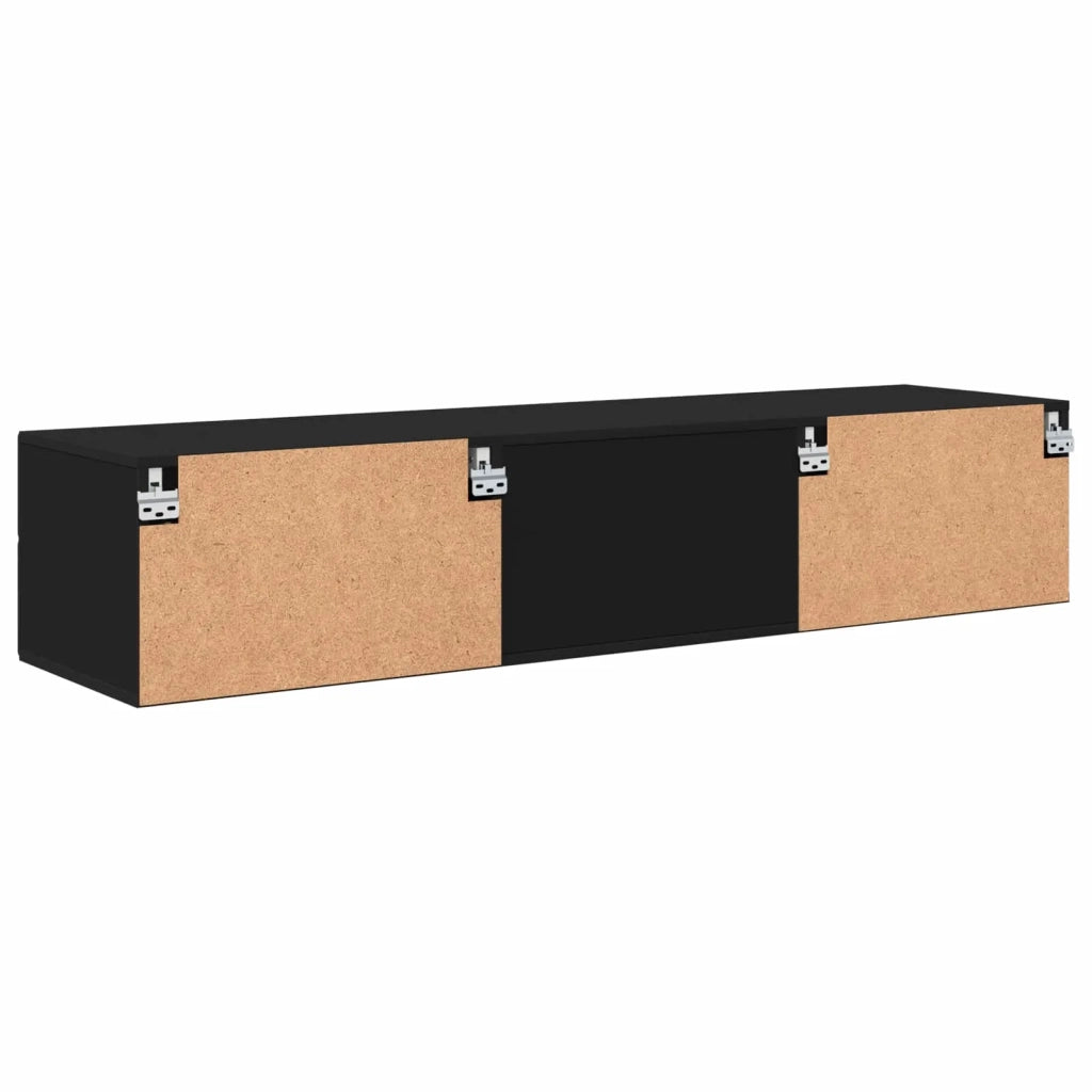 Armadio in Legno Nero 150 x 39 x 30 cm Legno multistrato 880232