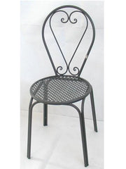 SEDIA POLTRONA IN FERRO BATTUTO FRIENDLY SEDIE POLTRONE ARREDO CM 42X50X93H